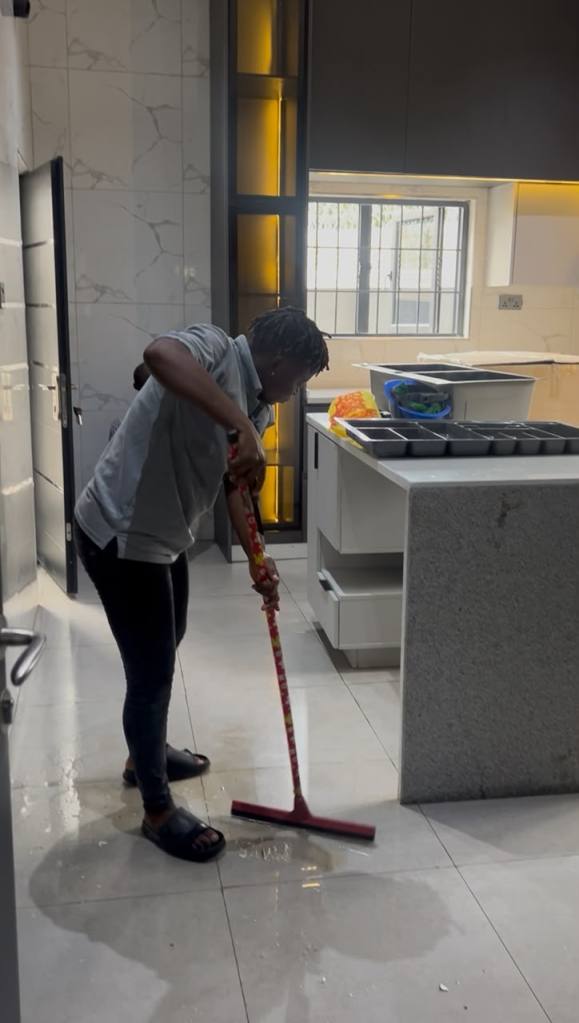 Spotless Care crew cleaning a property in Abuja